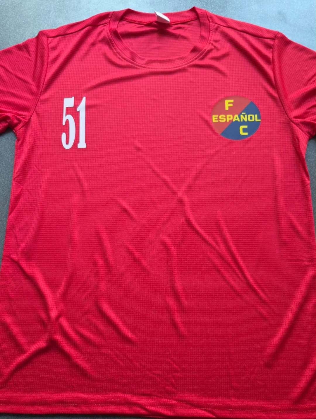 Von MTD bedruckte Textilien für FC Español, Verein aus dem Raum München